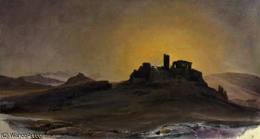 The Acropolis Of Athens At Sunset — Thomas Hartley Cromek