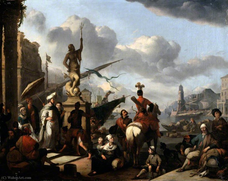 An Italian Seaport — Johannes Lingelbach