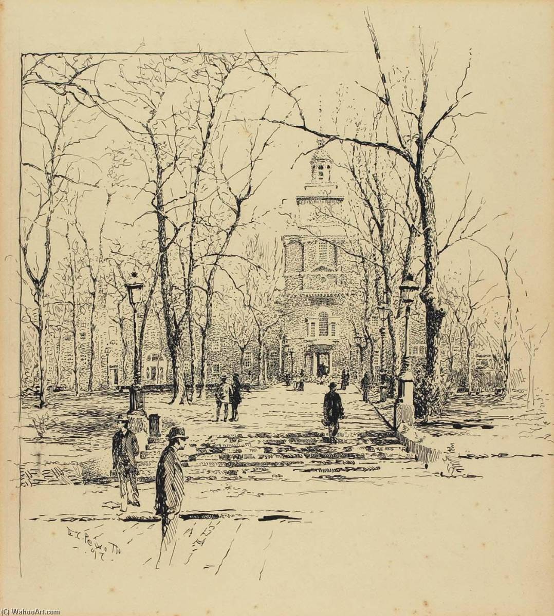 Philadelphia, View From The Park — Ernest Clifford Peixotto