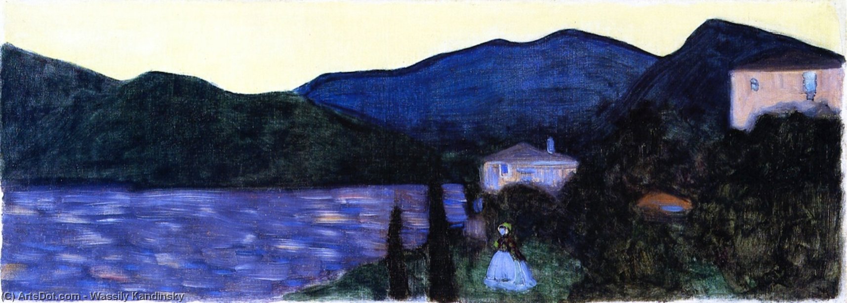 Mountain Landscape With Lake — Wassily Wassilyevich Kandinsky