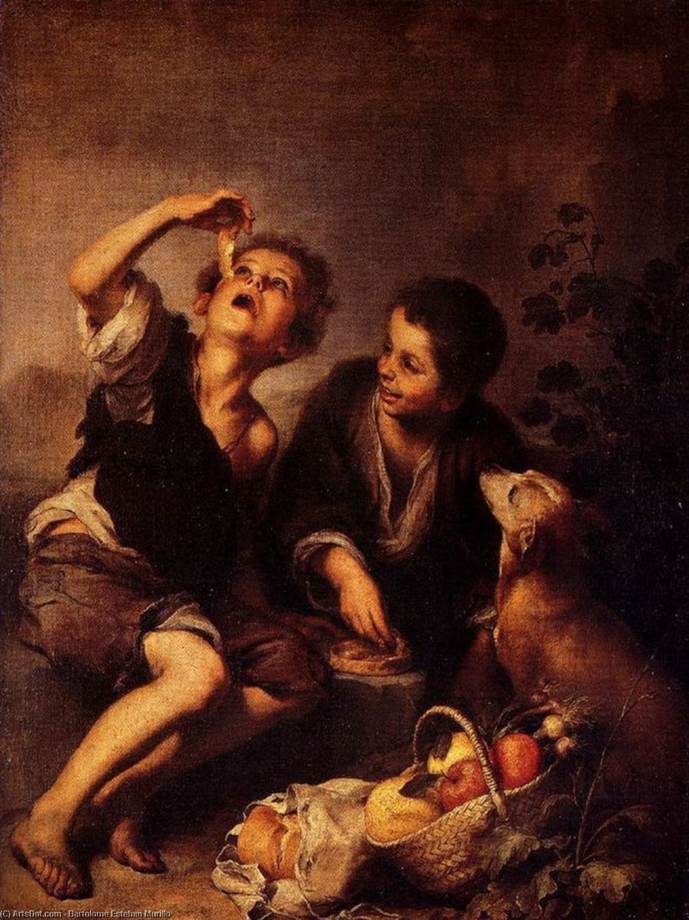 Children Eating A Pie — Bartolomé Esteban Murillo