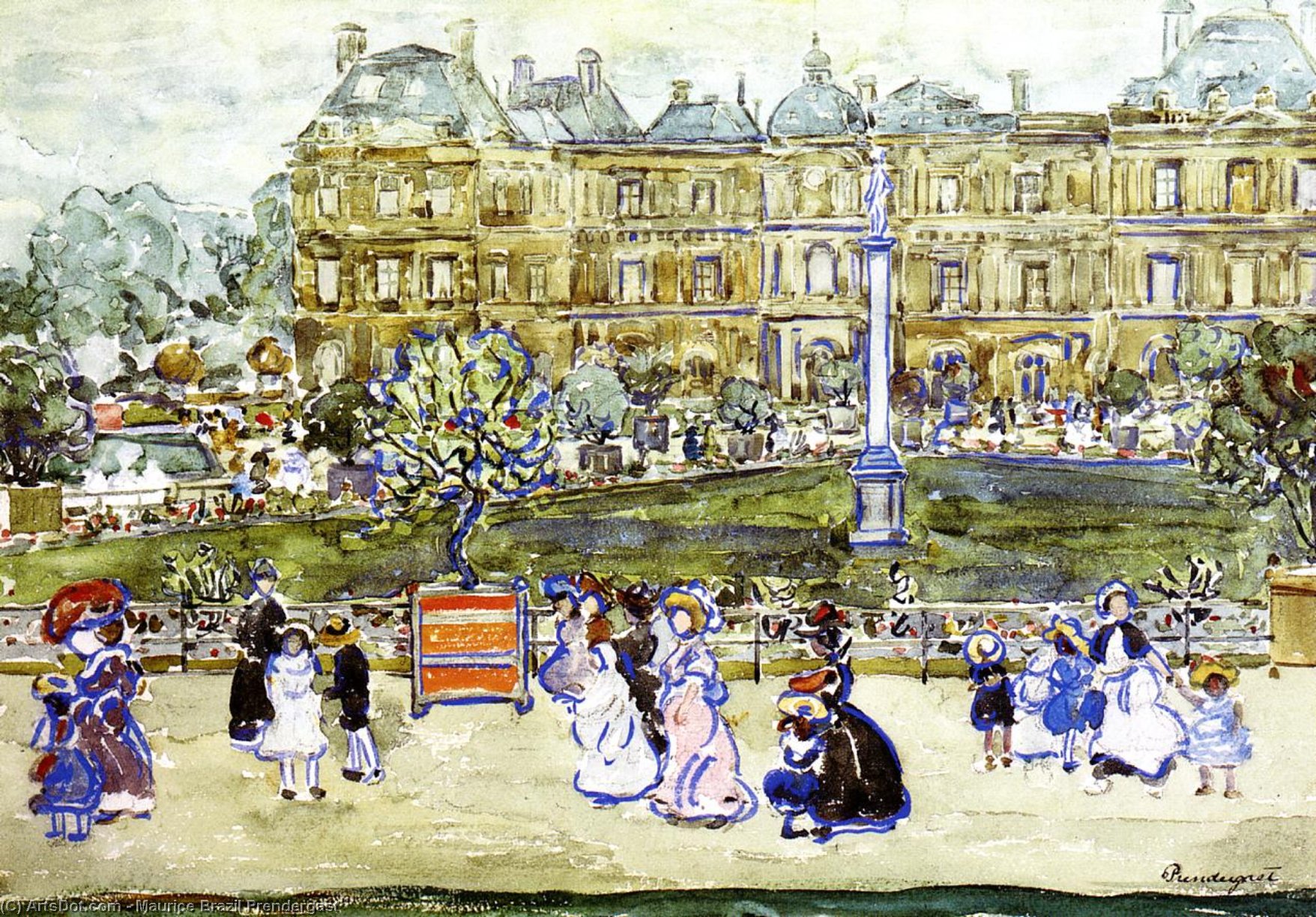 The Louvre — Maurice Brazil Prendergast