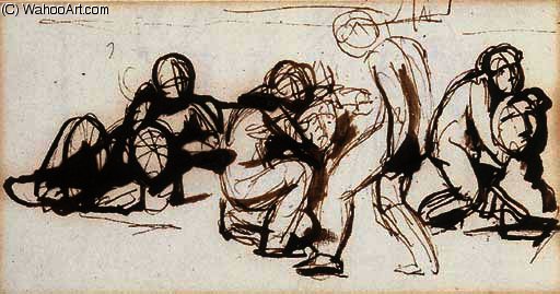 Children Of Medea Playing With Tragic Masks — George Romney