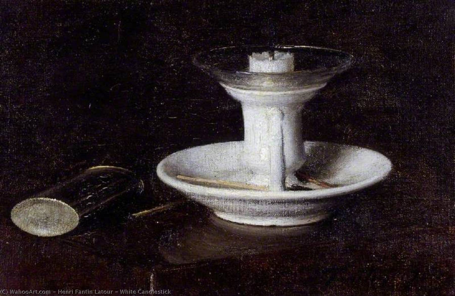 White Candlestick — Henri Fantin-latour