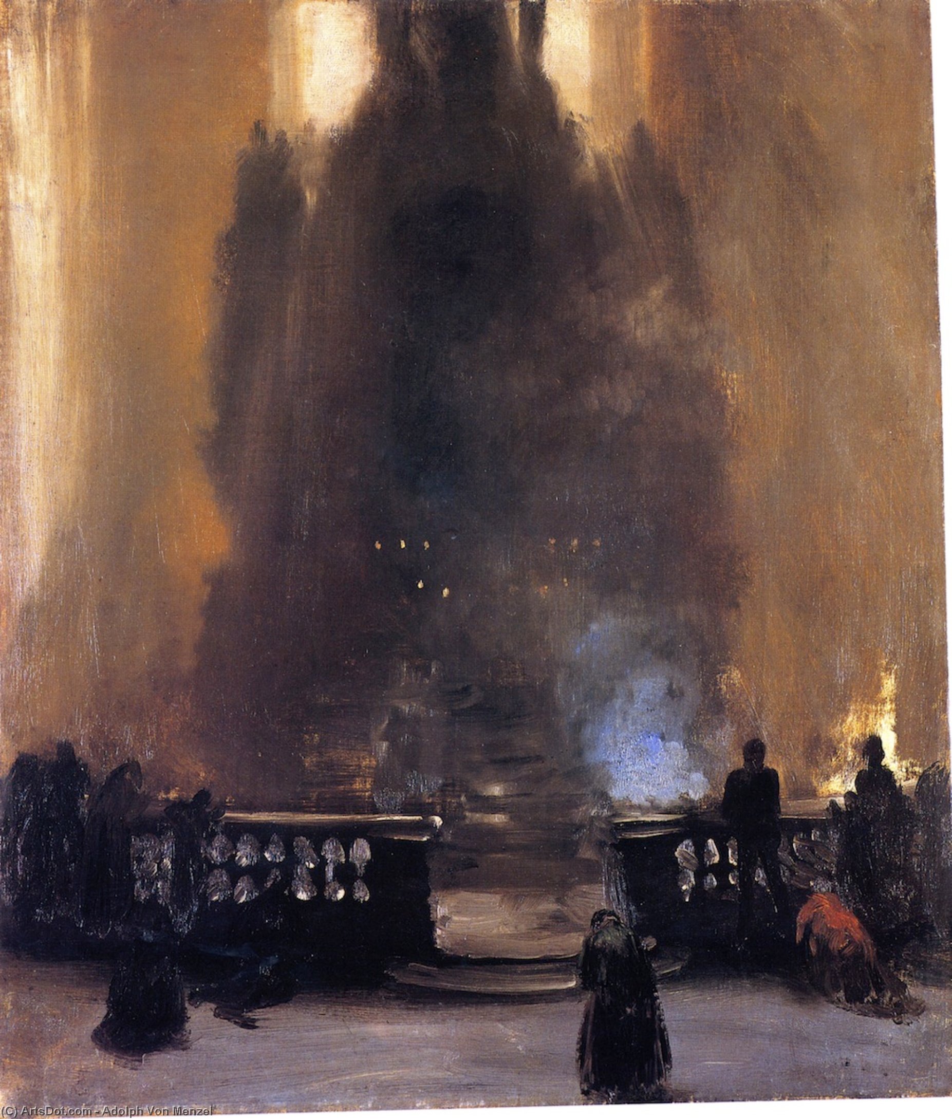 Church Interior — Adolph Von Menzel