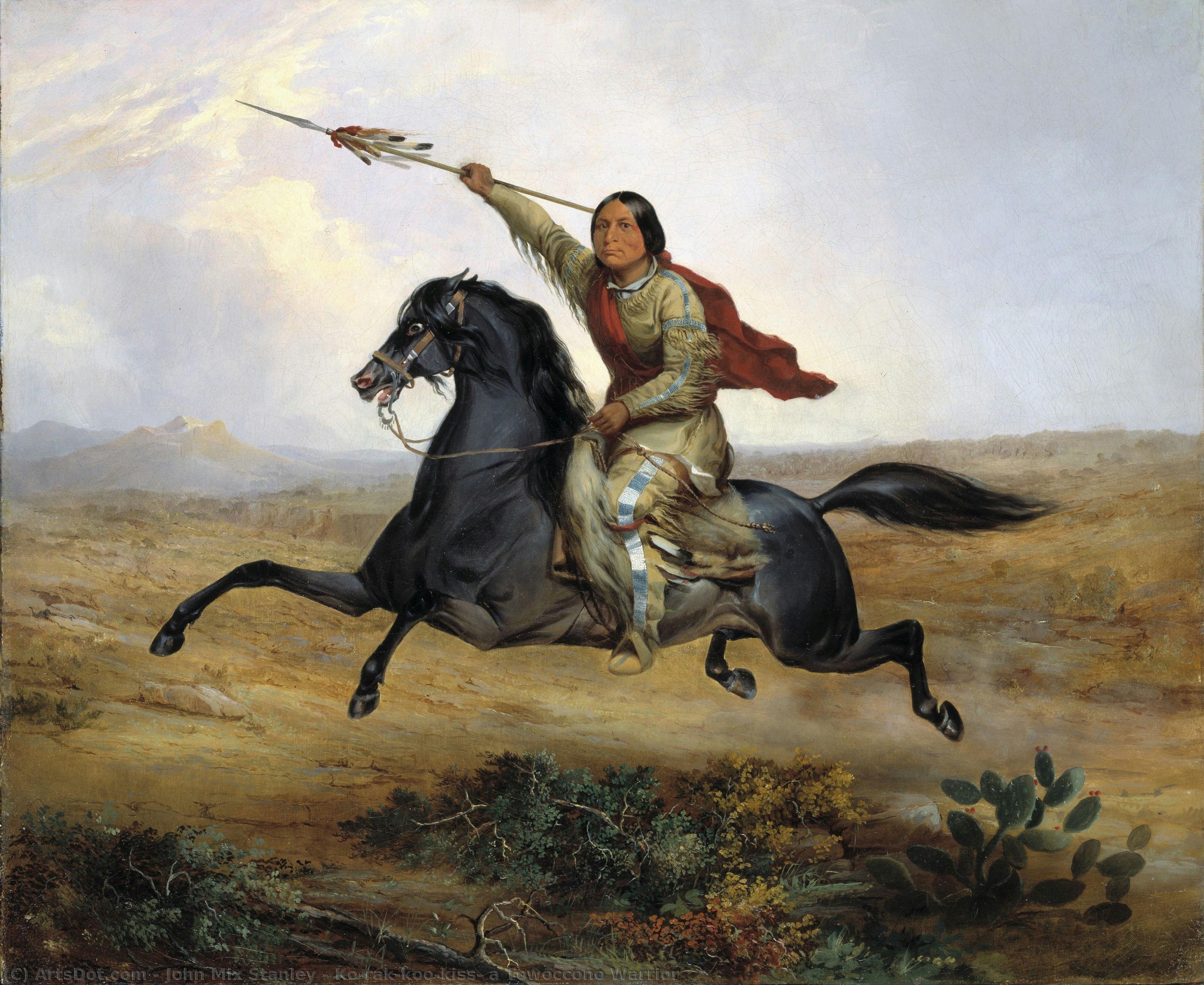 Ko-rak-koo-kiss, A Towoccono Warrior — John Mix Stanley