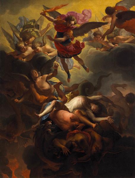 Saint Michel Terrassant Les Anges Rebelles — Antoine Rivalz