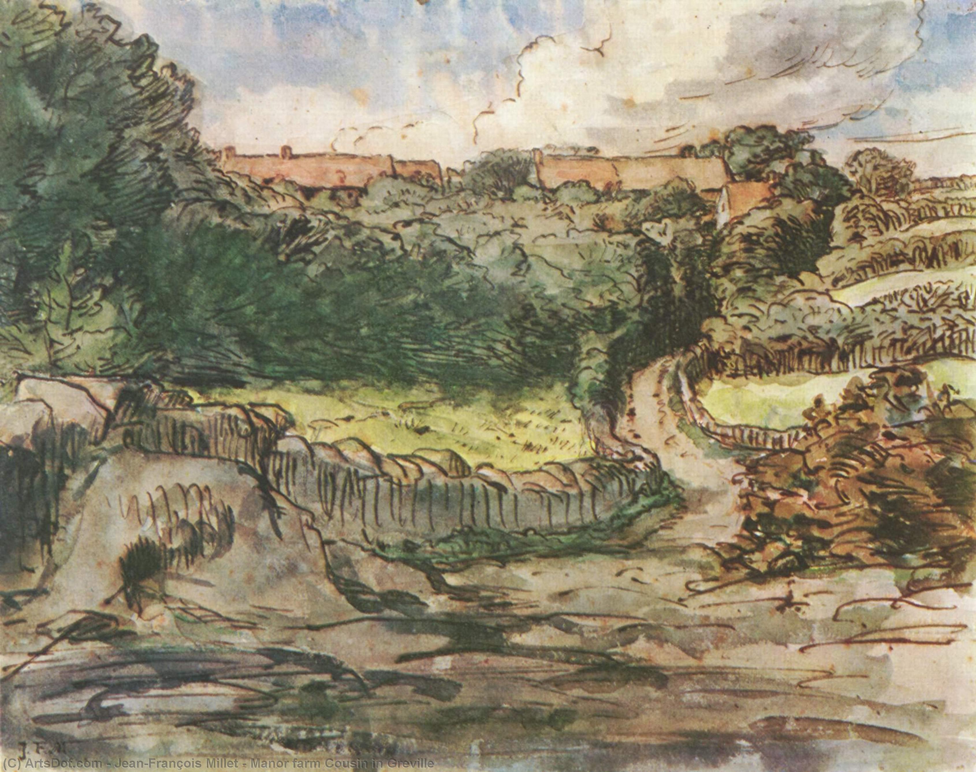 Manor Farm Cousin In Greville — Jean-françois Millet