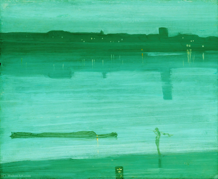 Nocturne In Blue And Green, Chelsea — James Abbott Mcneill Whistler