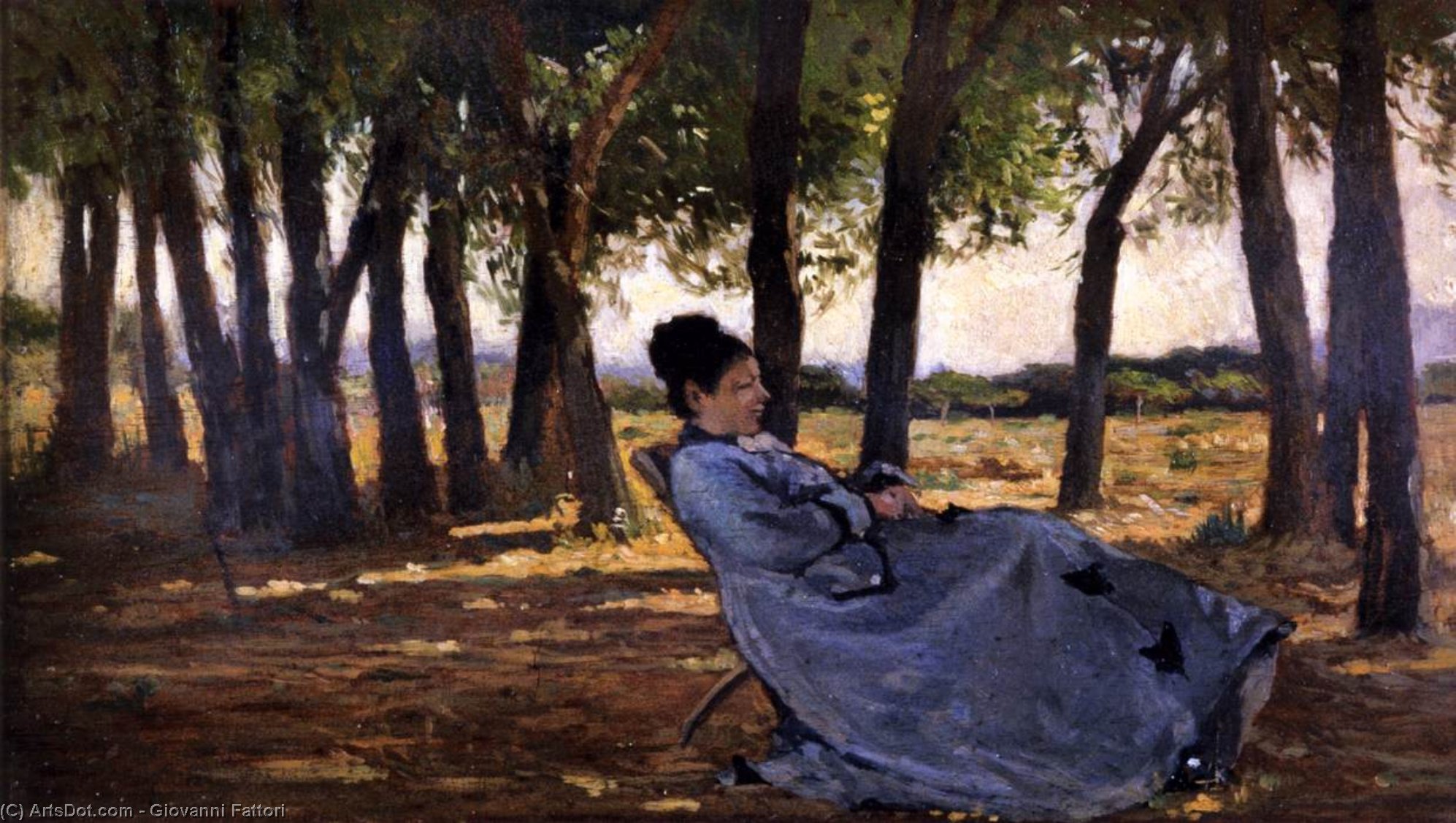 Signora Martelli In Castiglioncello — Giovanni Fattori