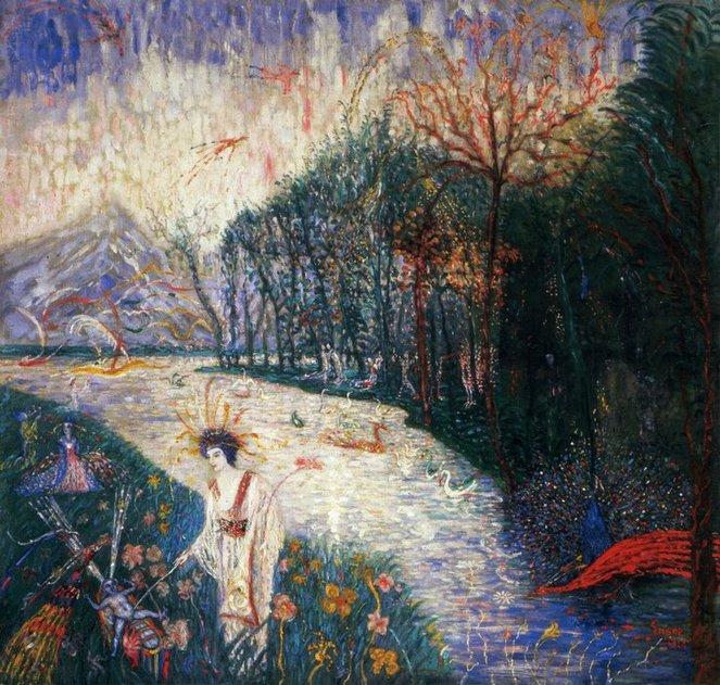 La Decouverte De Maise Ou Moise Et Les Oiseaux — James Ensor