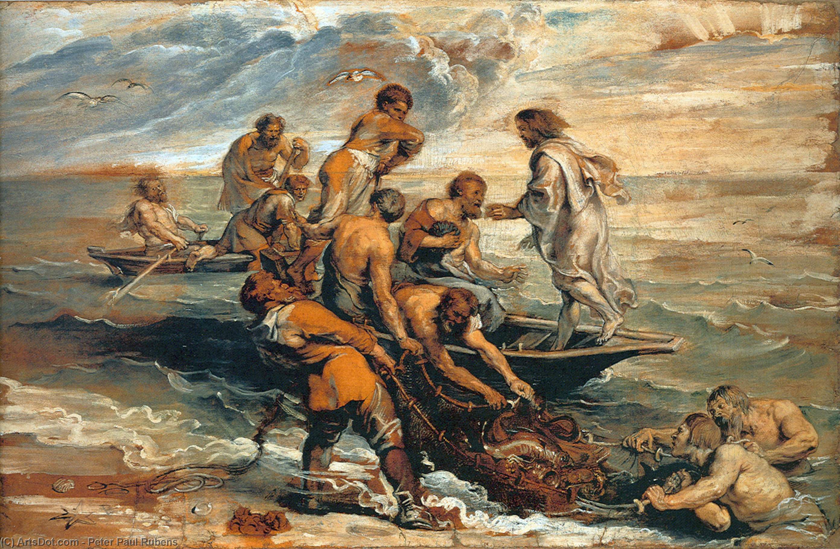 Miraculous Fishing — Peter Paul Rubens