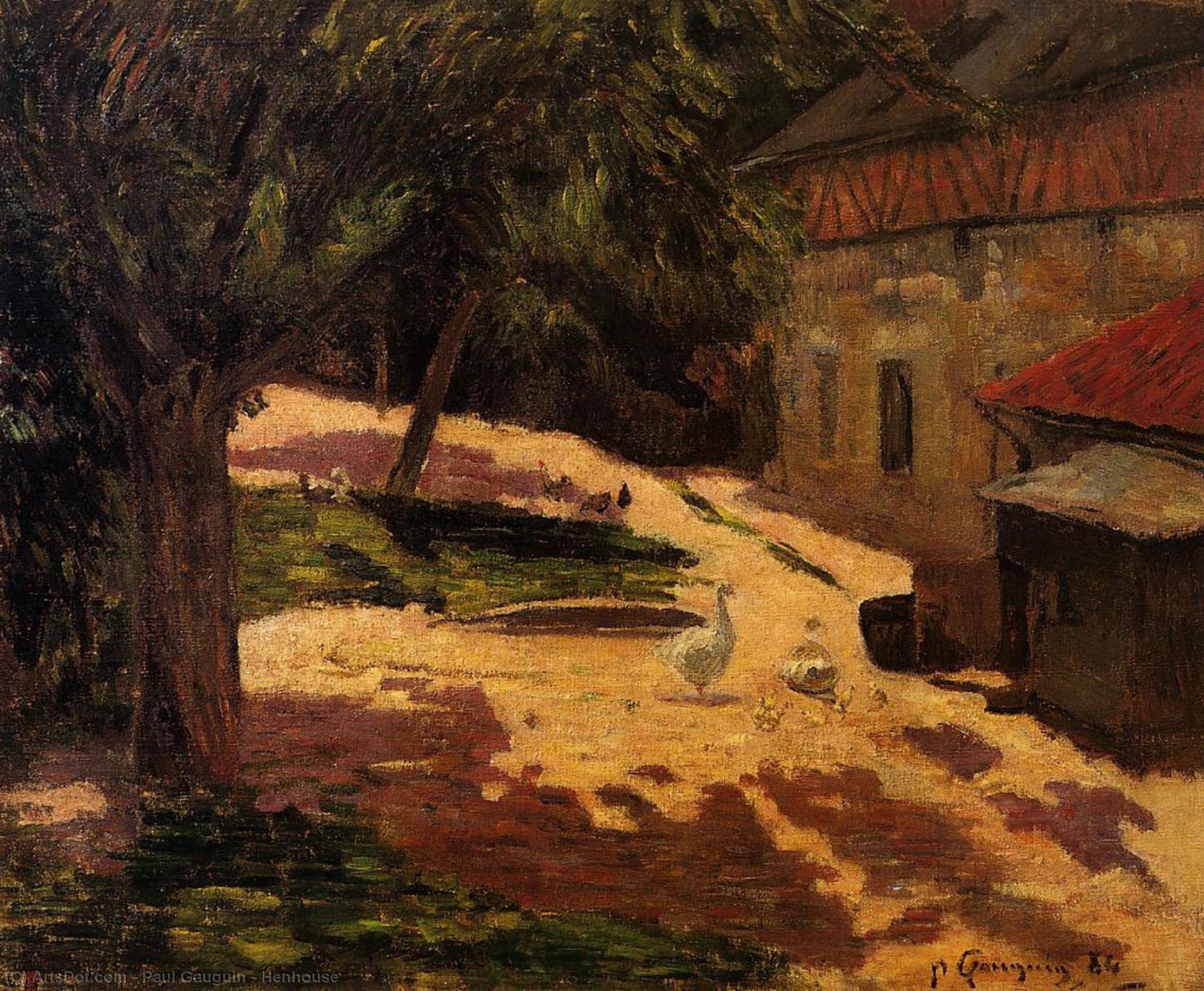 Henhouse — Eugène Henri Paul Gauguin