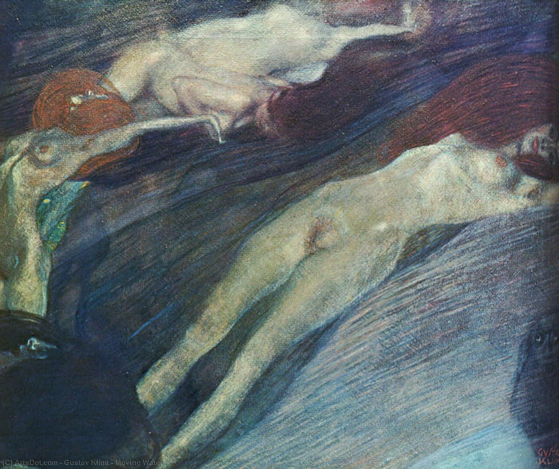 Moving Water — Gustav Klimt