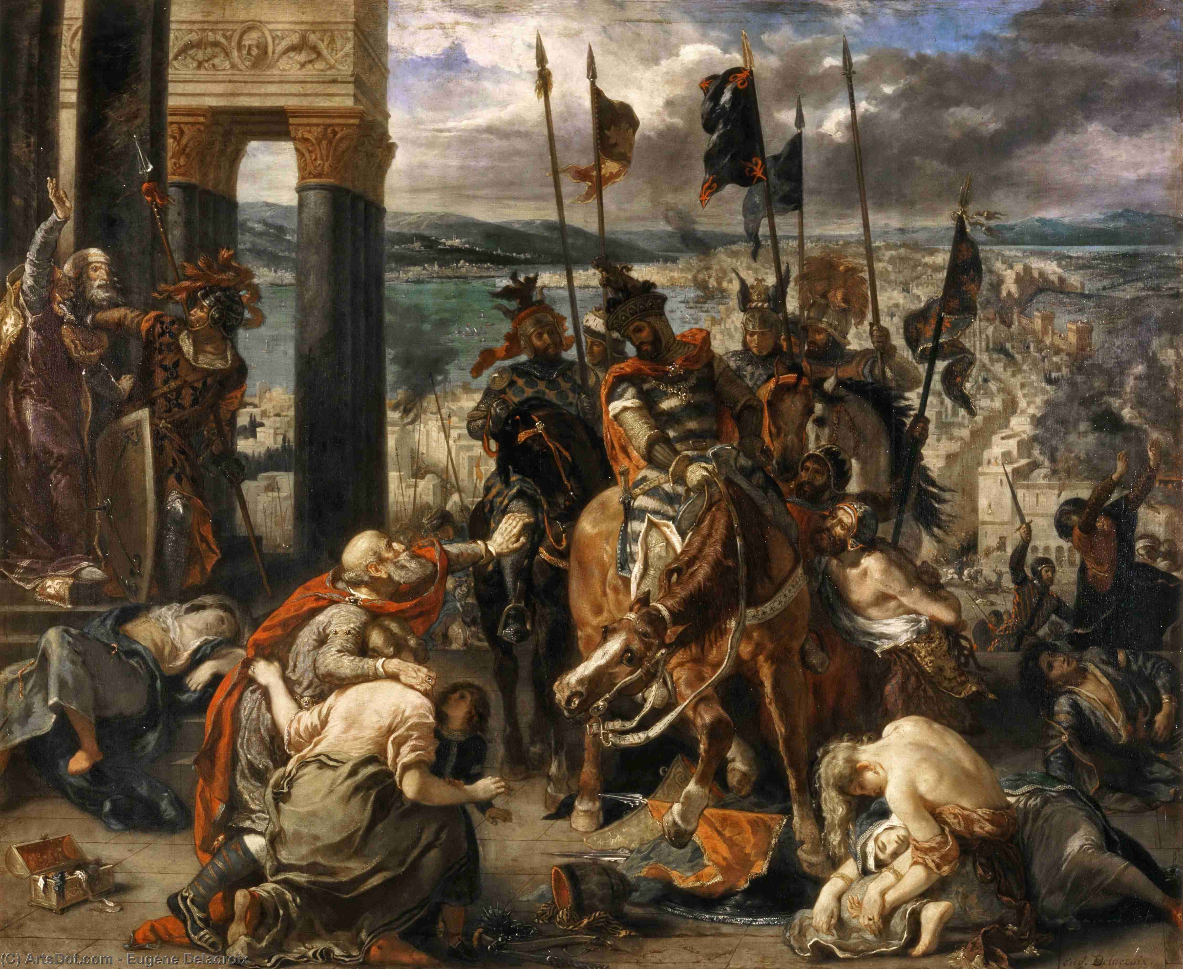 The Entry Of The Crusaders Into Constantinople — Eugène Delacroix