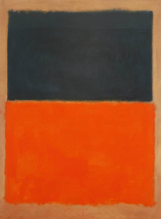 Green And Tangerine On Red — Mark Rothko