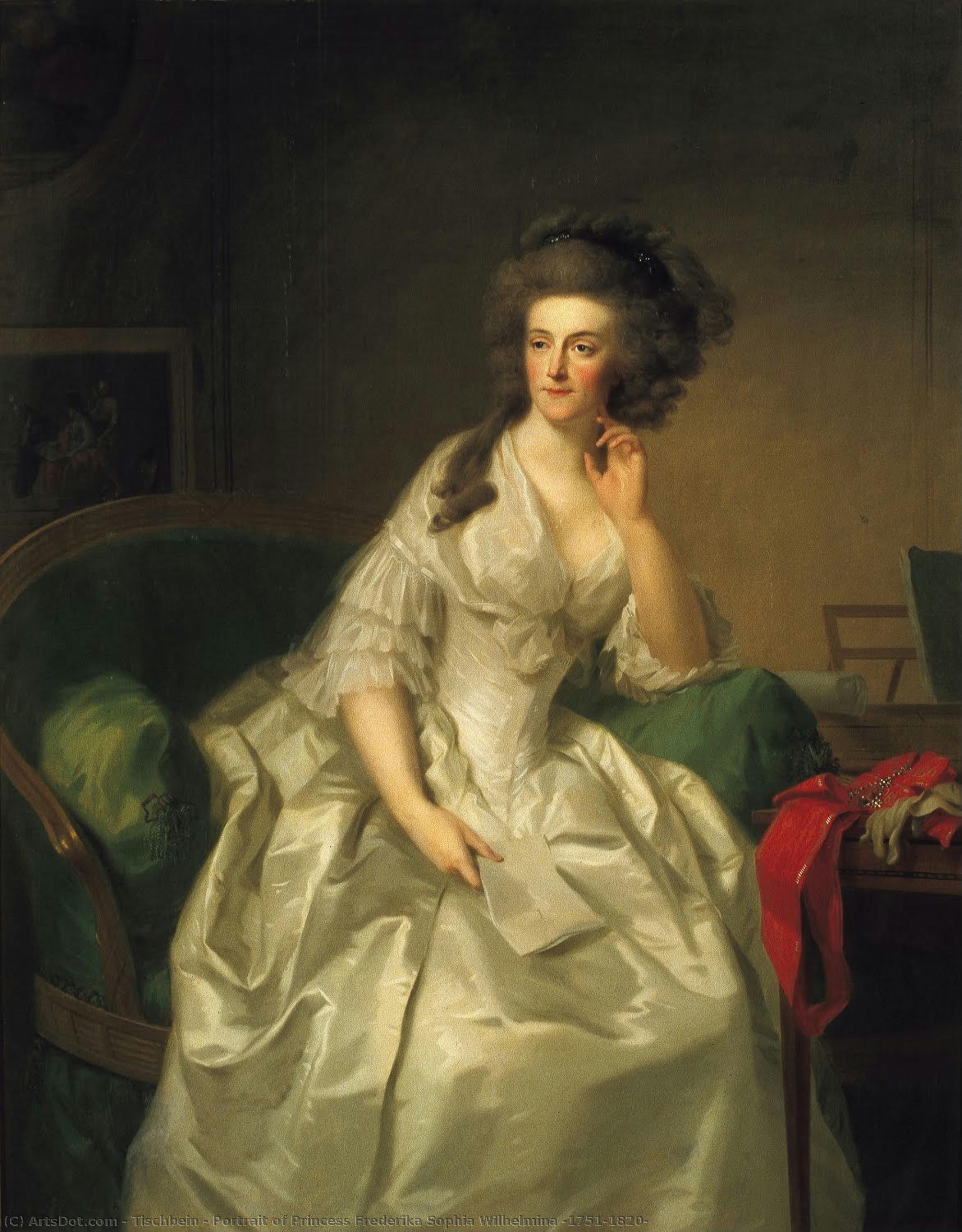 Portrait Of Princess Frederika Sophia Wilhelmina (1751-1820) — Johann Heinrich Wilhelm Tischbein