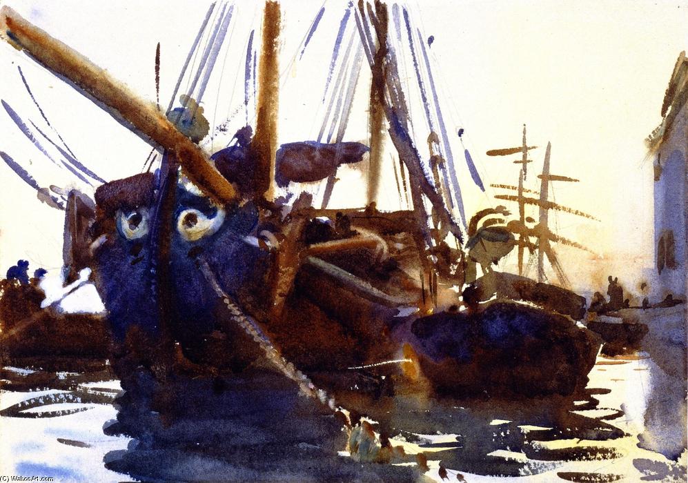 Venetian Boats — John Singer Sargent