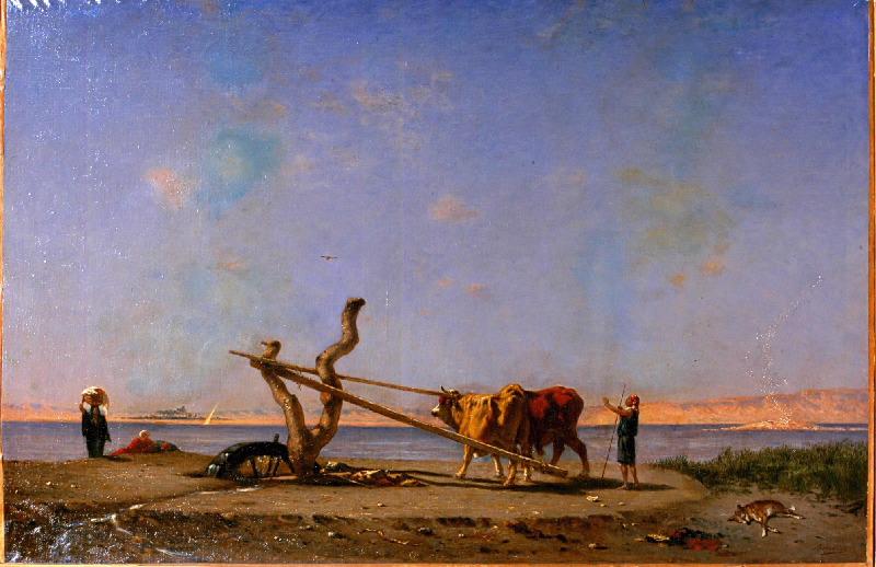 Sakieh Sur Les Bords Du Nil — Narcisse Berchère