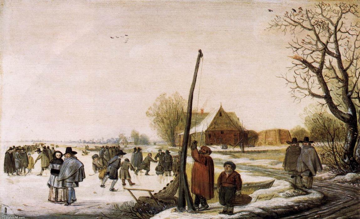 Landscape With Frozen River — Barend Avercamp (barend Petersz)