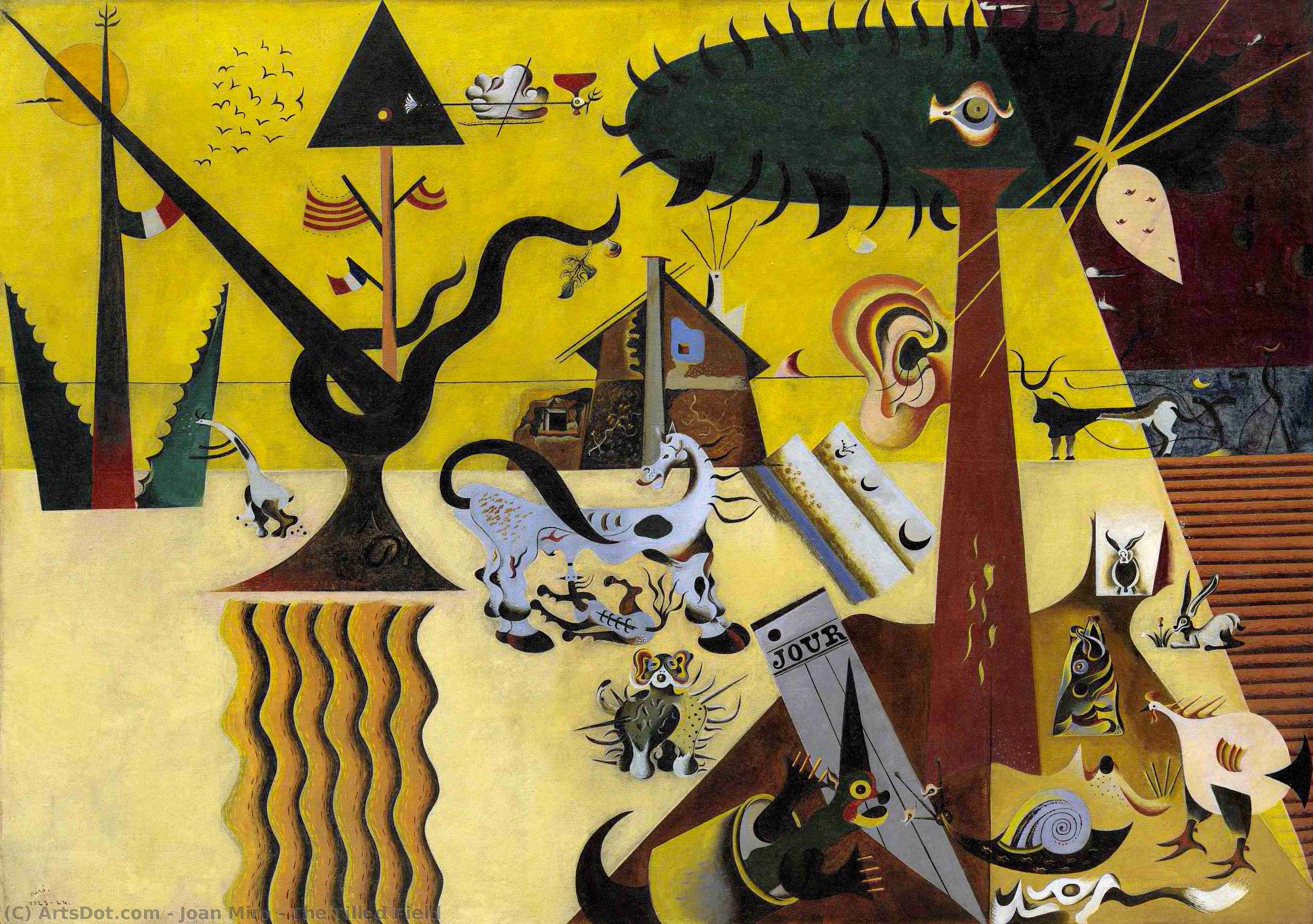 The Tilled Field — Joan Miró