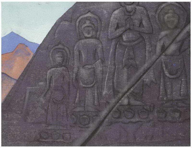 Rock Relief Of Buddha — Nicholas Roerich