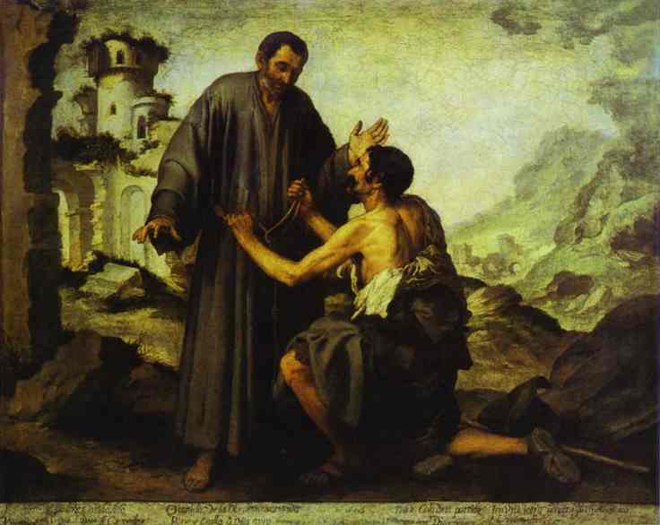 Brother Juniper And The Beggar — Bartolomé Esteban Murillo