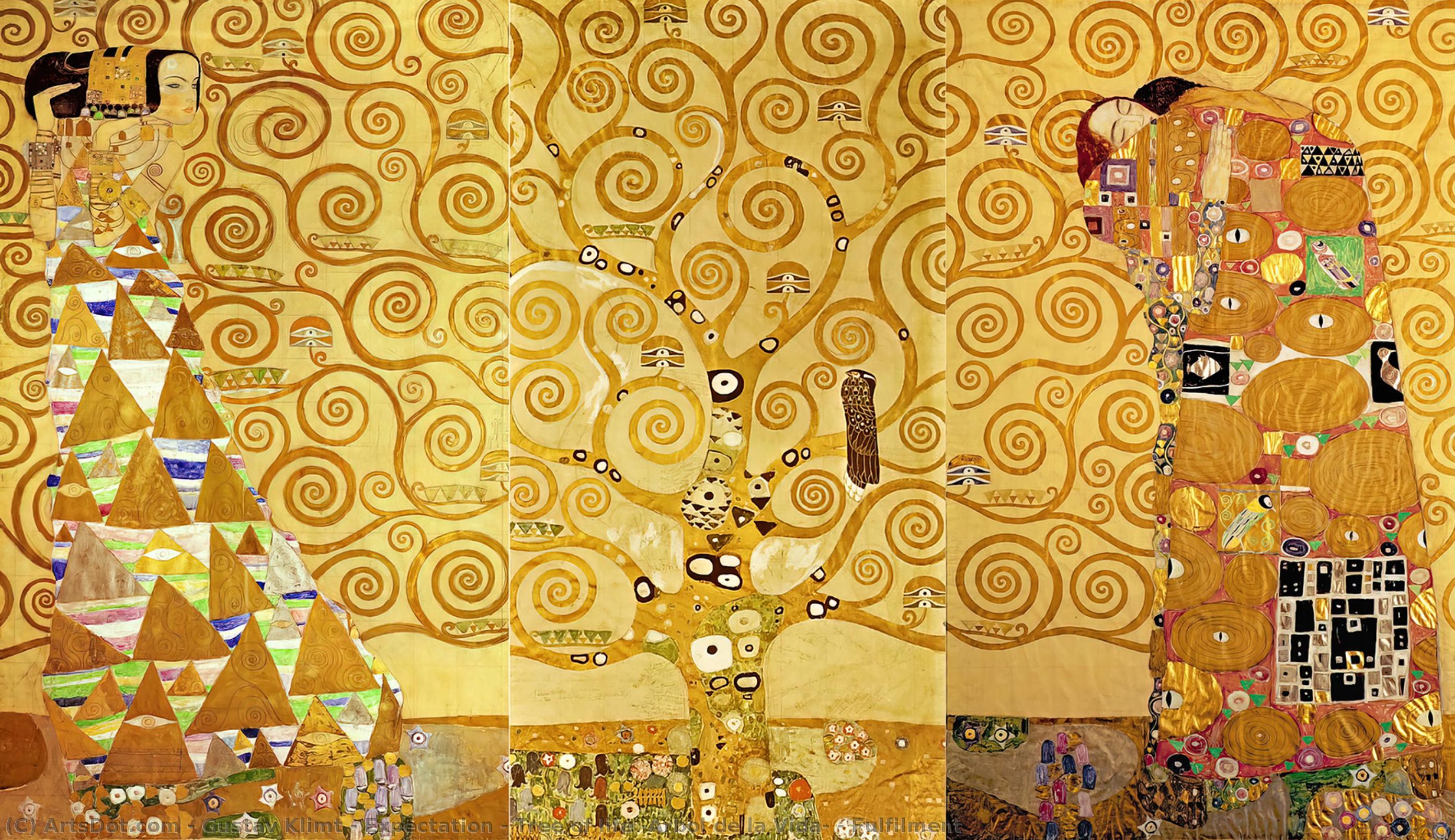 Expectation - Tree Of Life (arbol De La Vida) - Fulfilment — Gustav Klimt