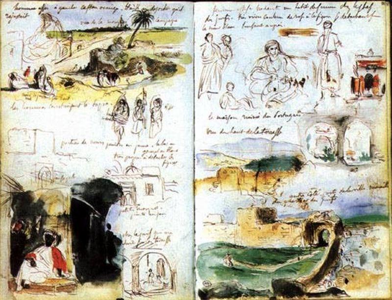 A Meknez. Il Mellah E Sidi Said — Eugène Delacroix