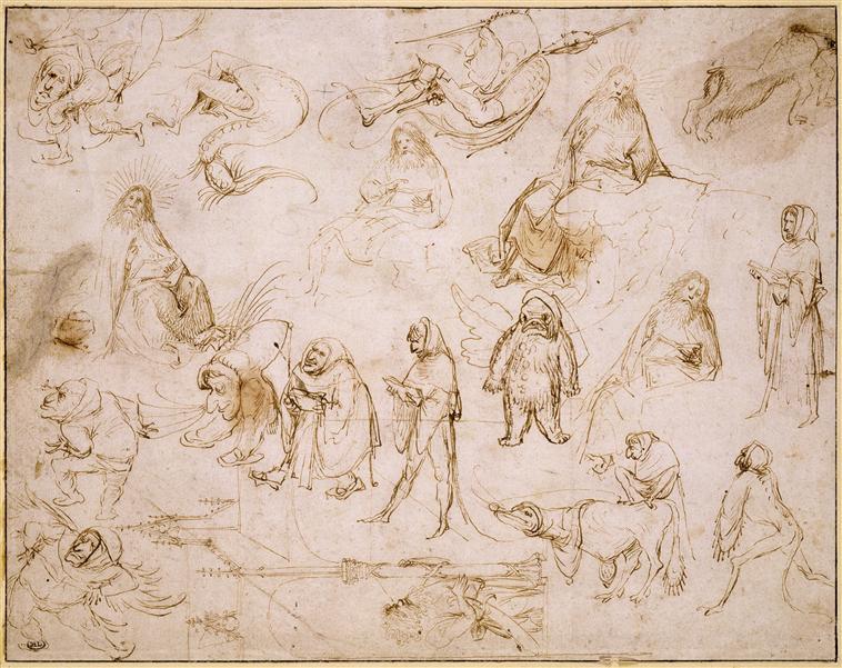 Sketches For A Temptation Of St. Anthony — Hieronymus Bosch