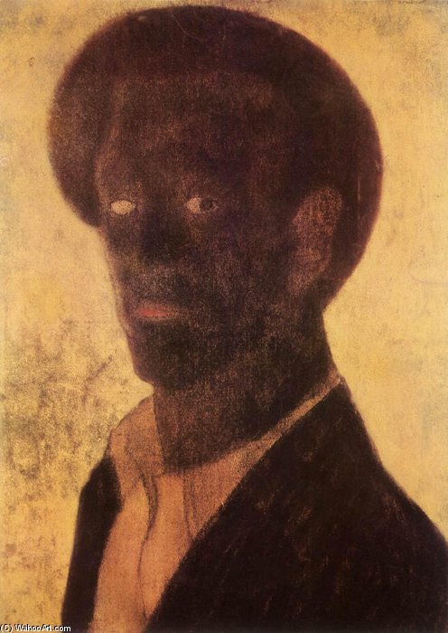 Black Self Portrait — Lajos Vajda