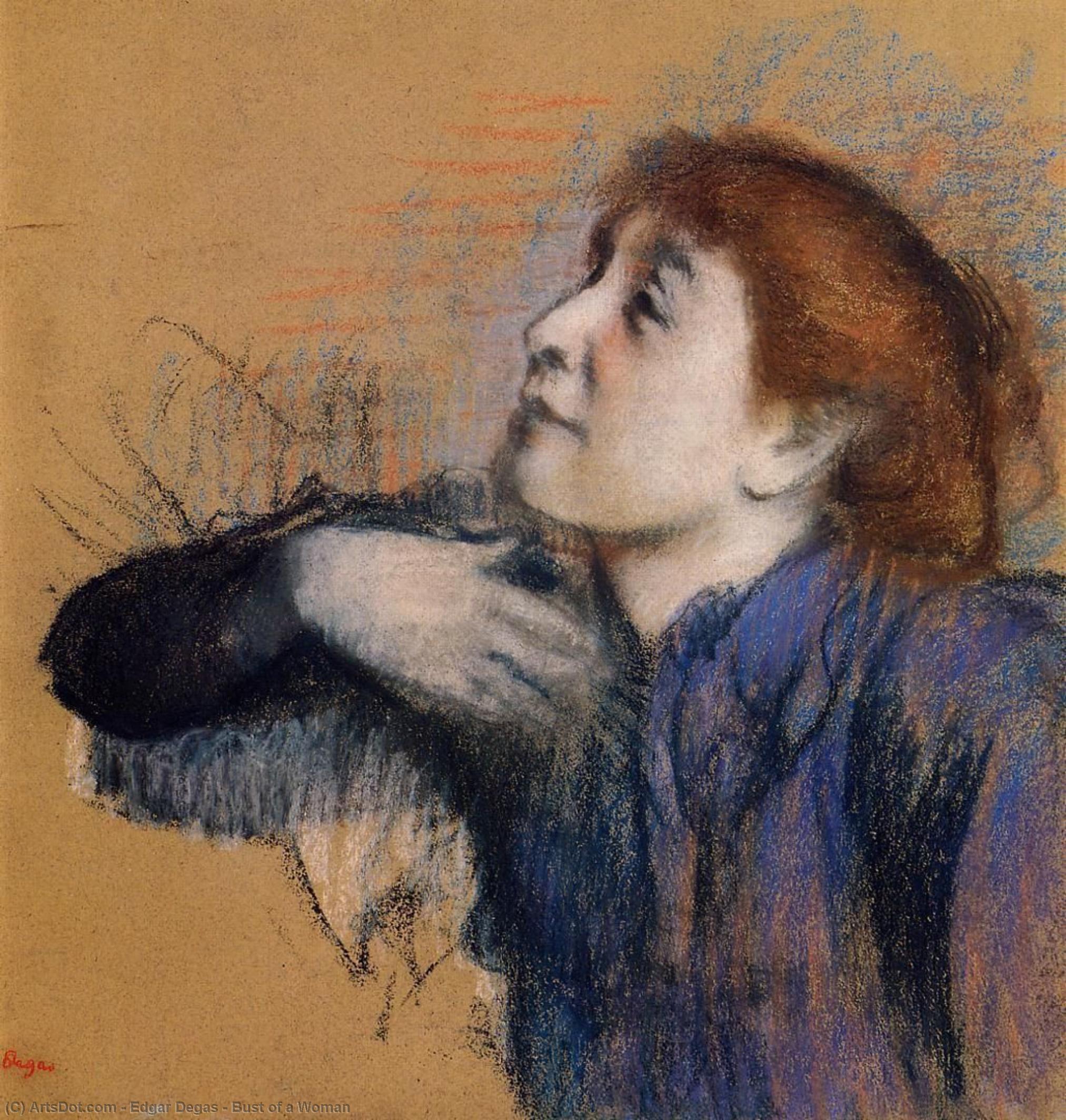 Bust Of A Woman — Edgar Degas