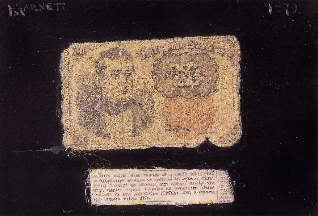 Still Life: Ten-cent Bill — William Michael Harnett