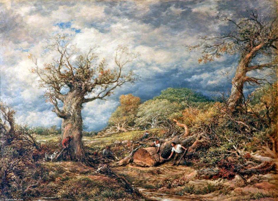 The Woodcutters — John Linnell
