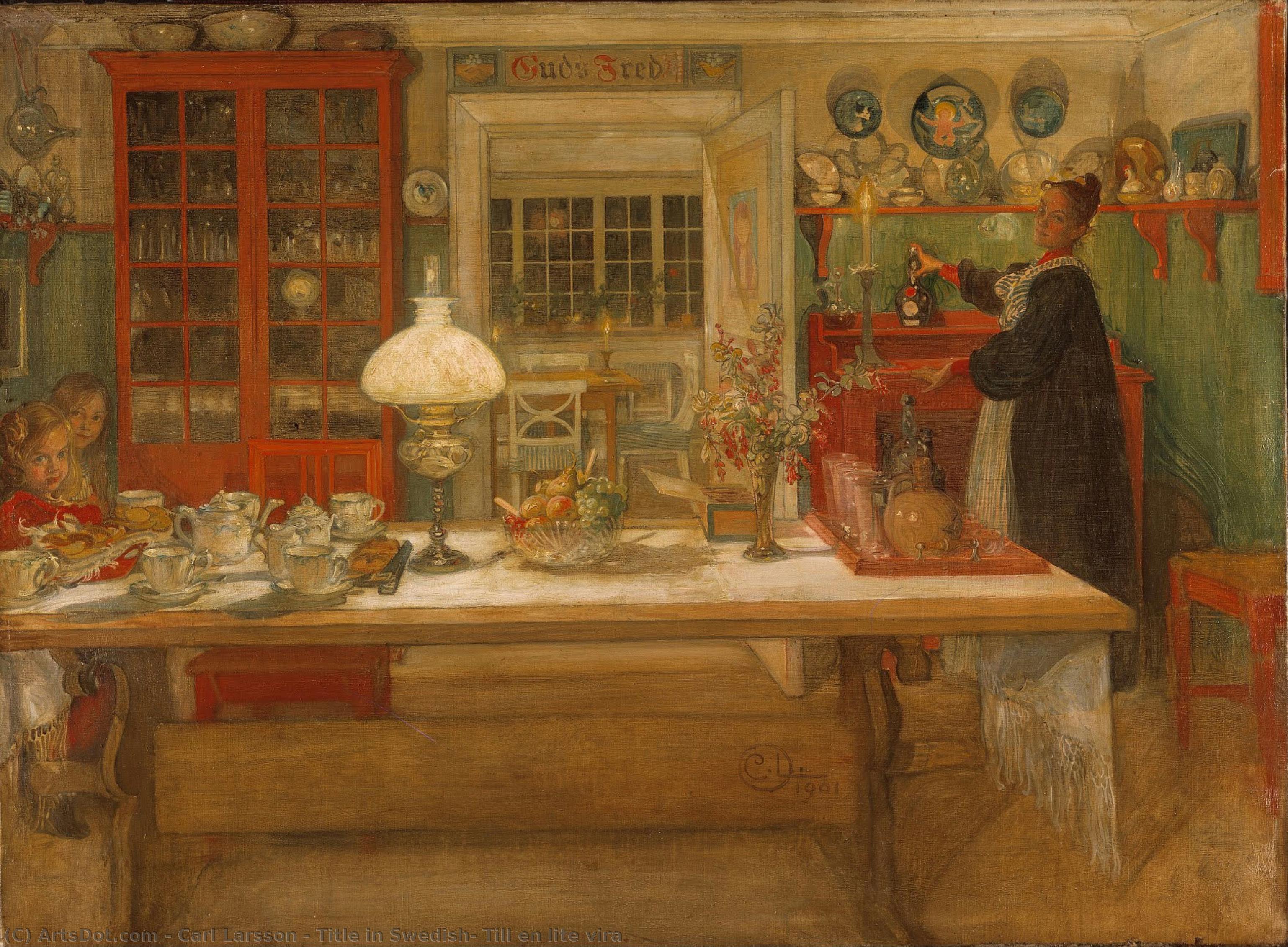 Title In Swedish: Till En Lite Vira — Carl Larsson