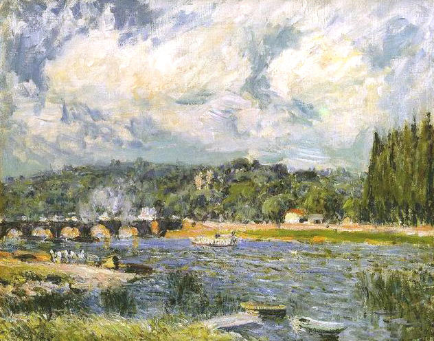 The Bridge Of Sevres — Alfred Sisley