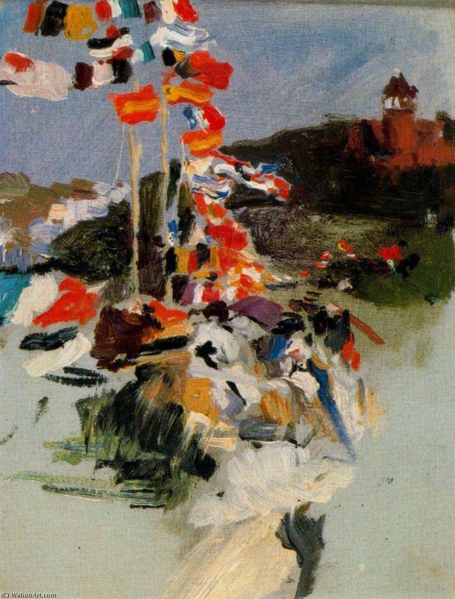 Equestrian Competition In Ondarreta — Joaquín Sorolla Y Bastida