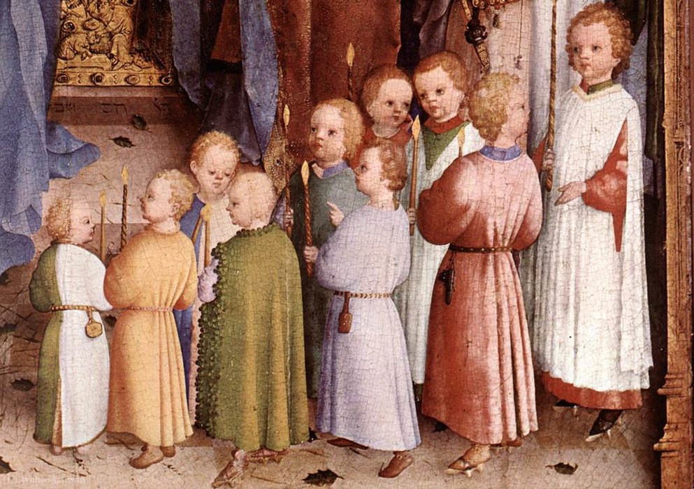 Presentation Of Christ In The Temple (detail) — Stephan Lochner