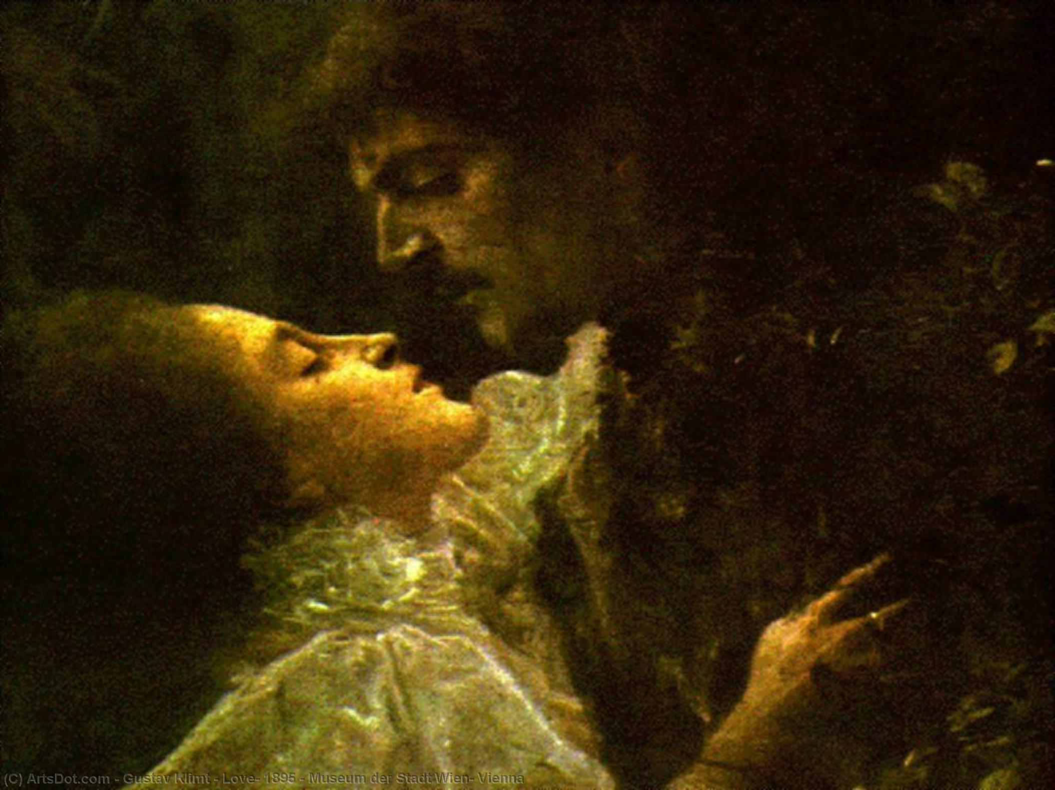 Love, 1895 - Museum Der Stadt Wien, Vienna — Gustav Klimt