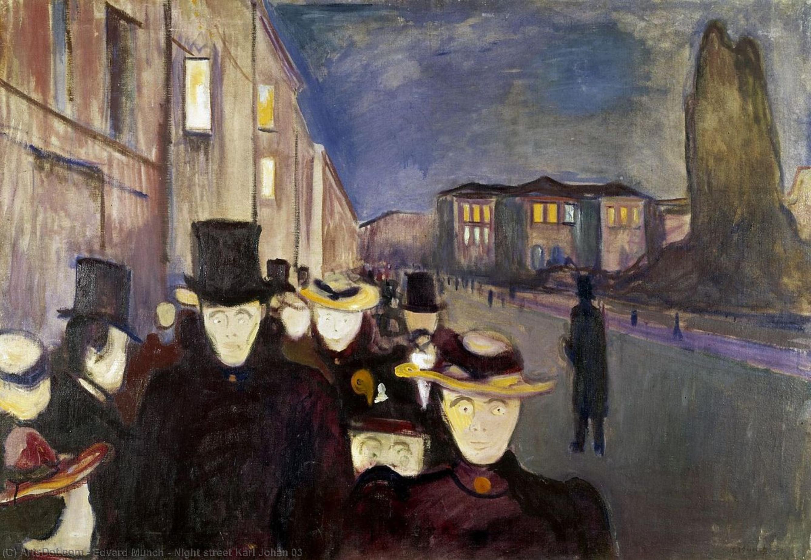 Night Street Karl Johan 03 — Edvard Munch