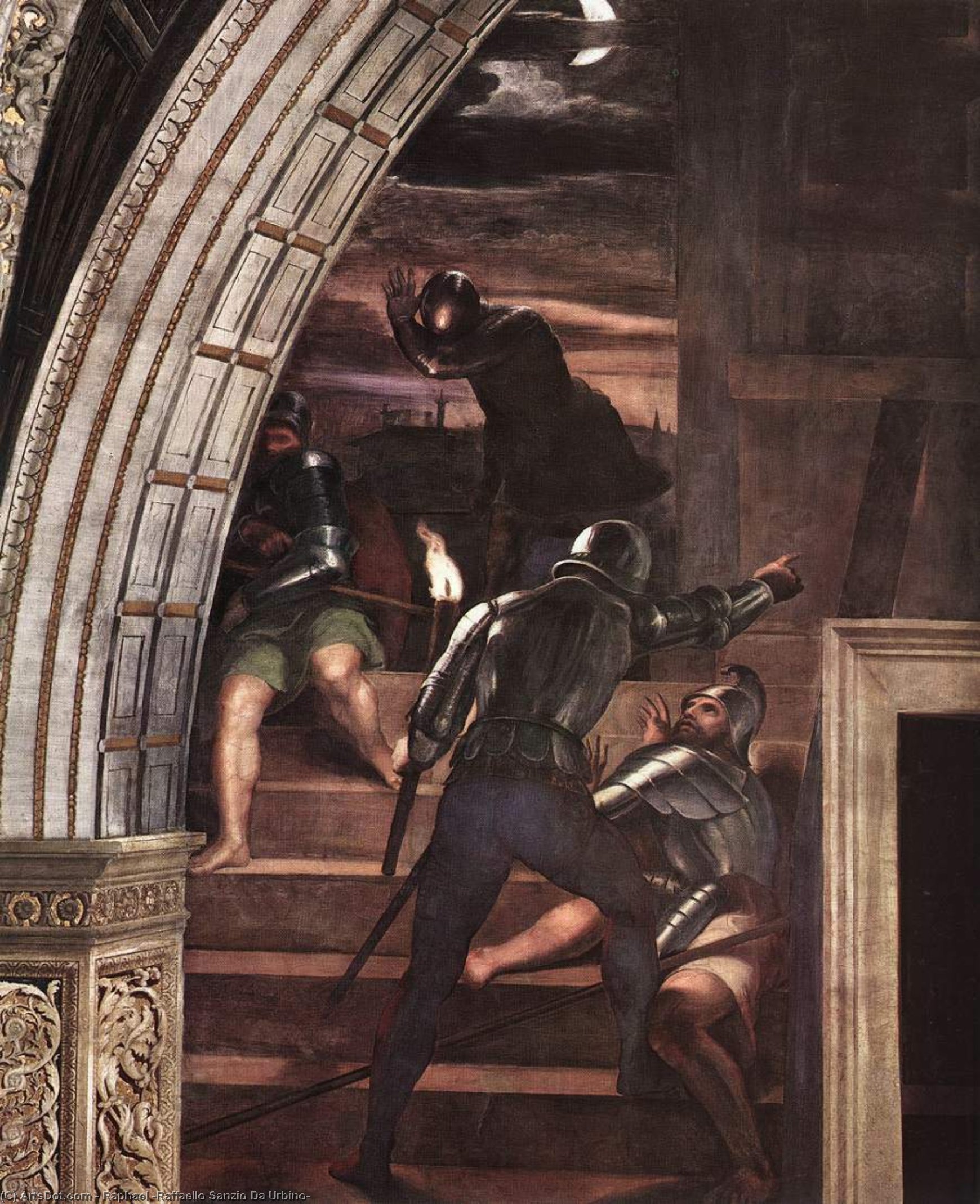 The Liberation Of St Peter (detail) — Raphael