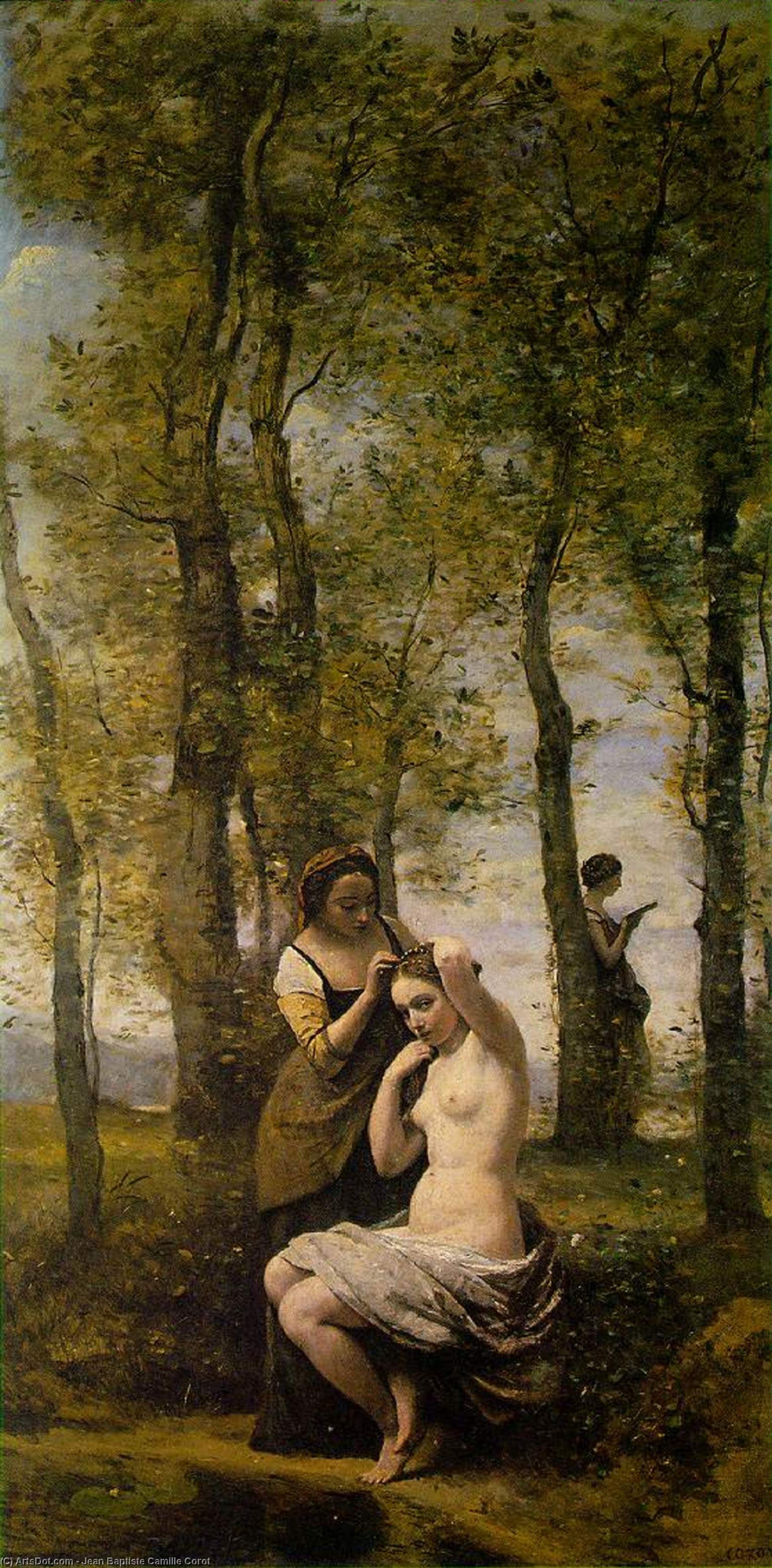 Le Toilette (aka Landscape With Figures) — Jean-baptiste-camille Corot