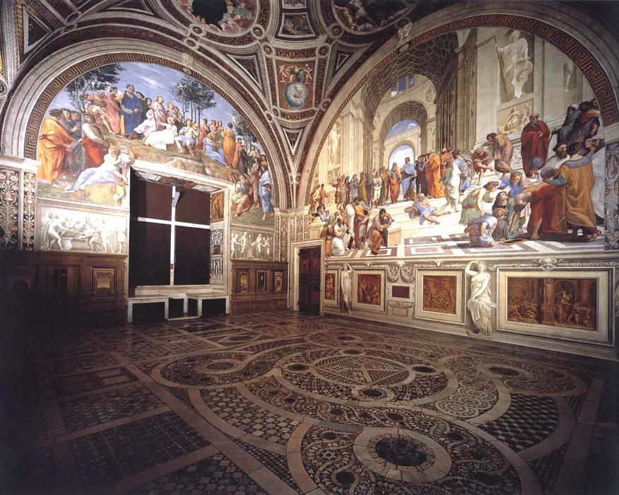 View Of The Stanza Della Segnatura — Raphael