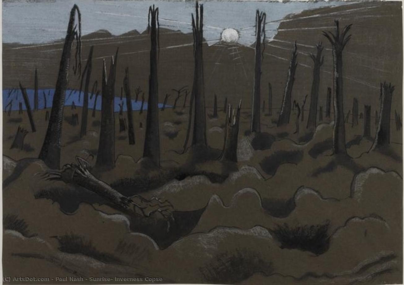 Sunrise, Inverness Copse — Paul Nash