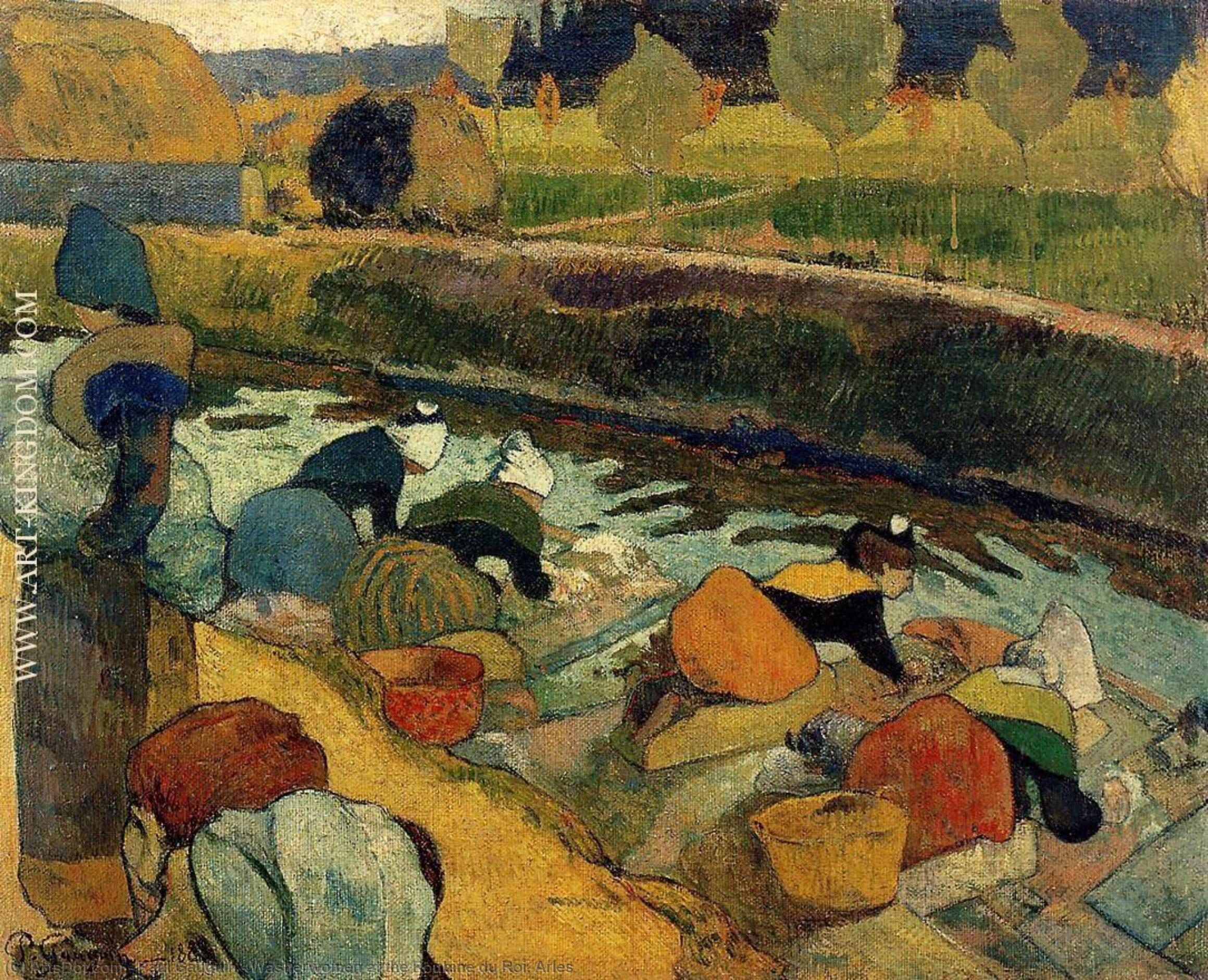 Washerwomen At The Roubine Du Roi. Arles — Eugène Henri Paul Gauguin