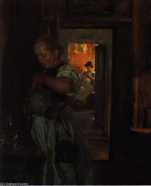 The Tyrolean Waitress — Albin Egger Lienz