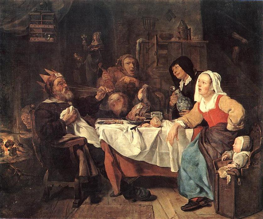 The Feast Of The Bean King — Gabriel Metsu