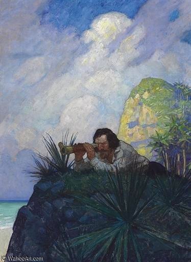 I Laid Me Down Flat On My Belly On The Ground, And Began To Look For The Place — N.c. Wyeth