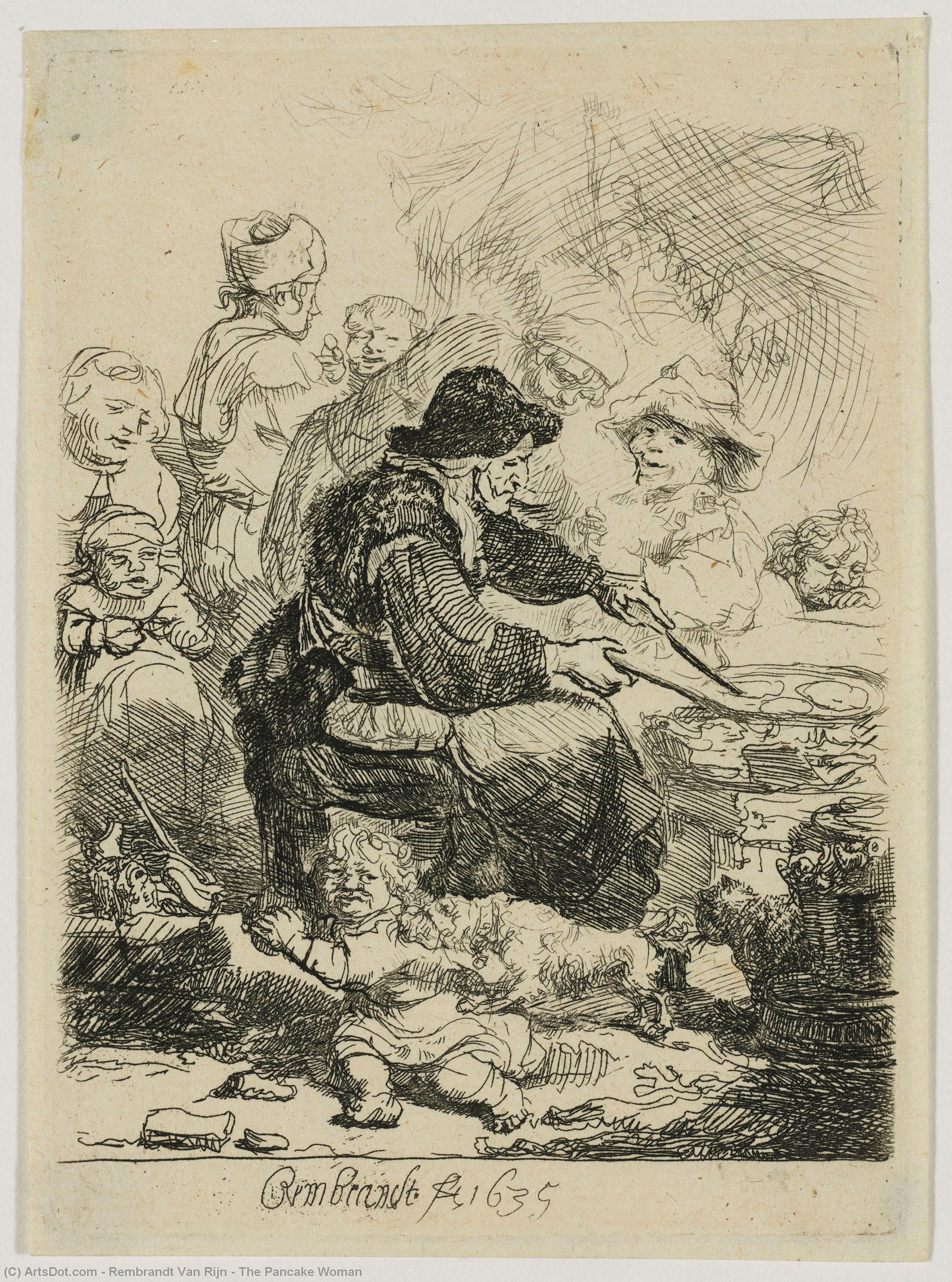 The Pancake Woman — Rembrandt Van Rijn