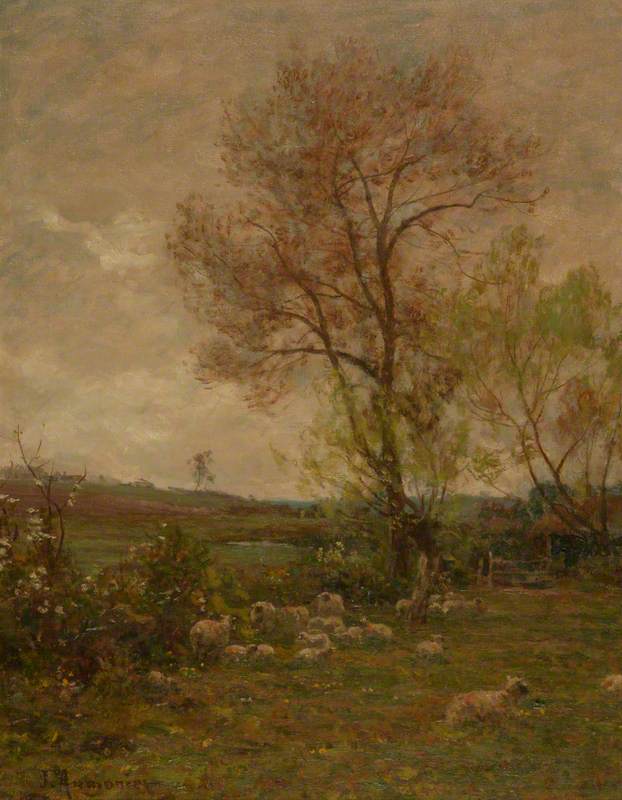 Landscape With Sheep — James Aumonier